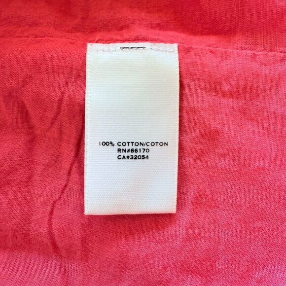 Anthropologie Moulinette Soeurs Dazzling Lights Lace Eyelet Dress in Coral Red - Picture 7 of 13